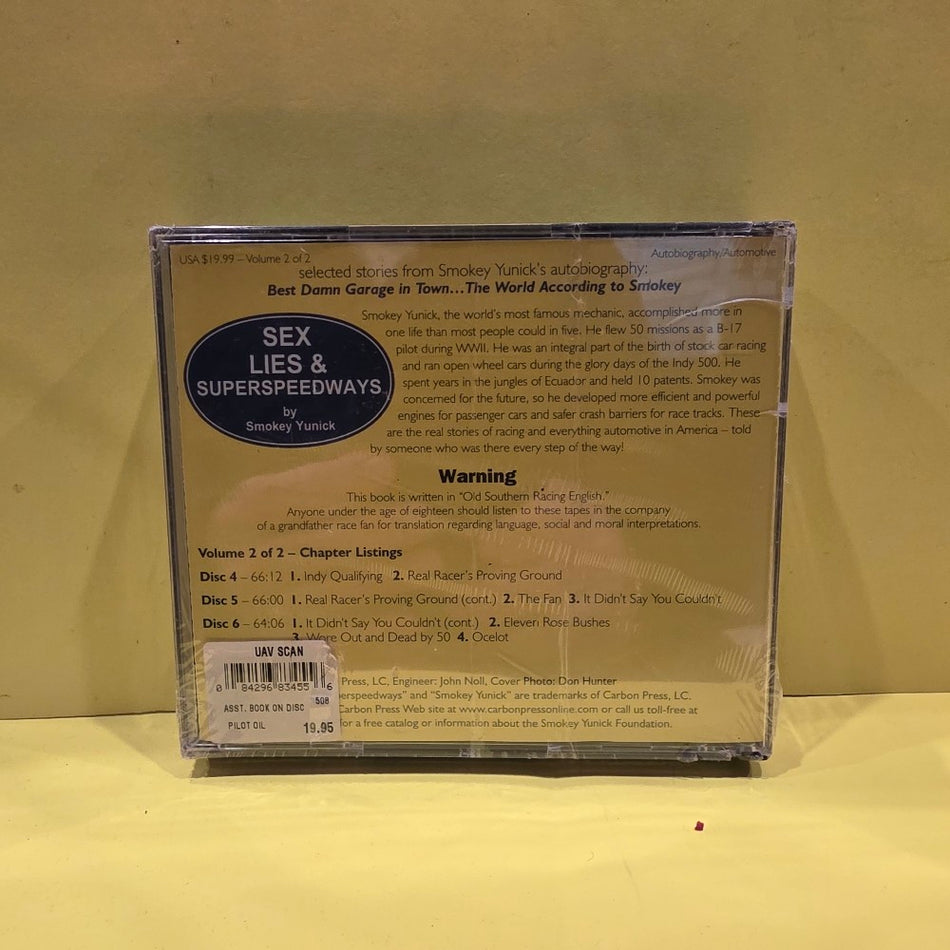 Smokey Yunick - Sex Lies & Superspeedway - 2002 - New - Sealed - CDs