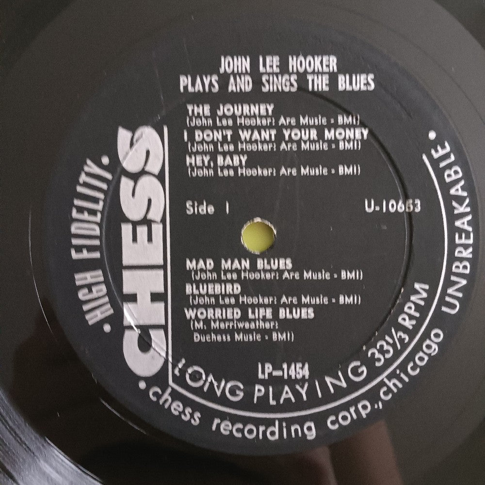 John Lee Hooker - Plays & Sings The Blues OG DG MONO G+ - 1969 - Chess LP 1454 - Used - Vinyl
