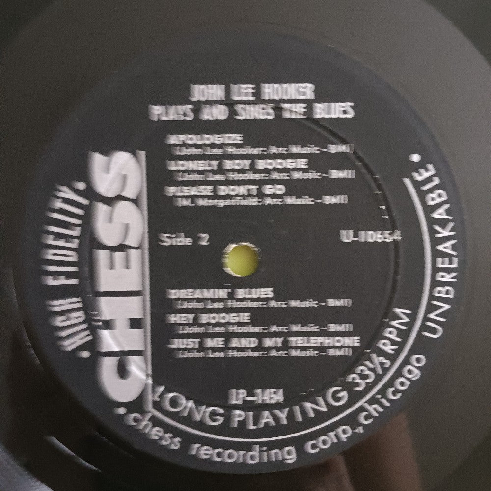 John Lee Hooker - Plays & Sings The Blues OG DG MONO G+ - 1969 - Chess LP 1454 - Used - Vinyl