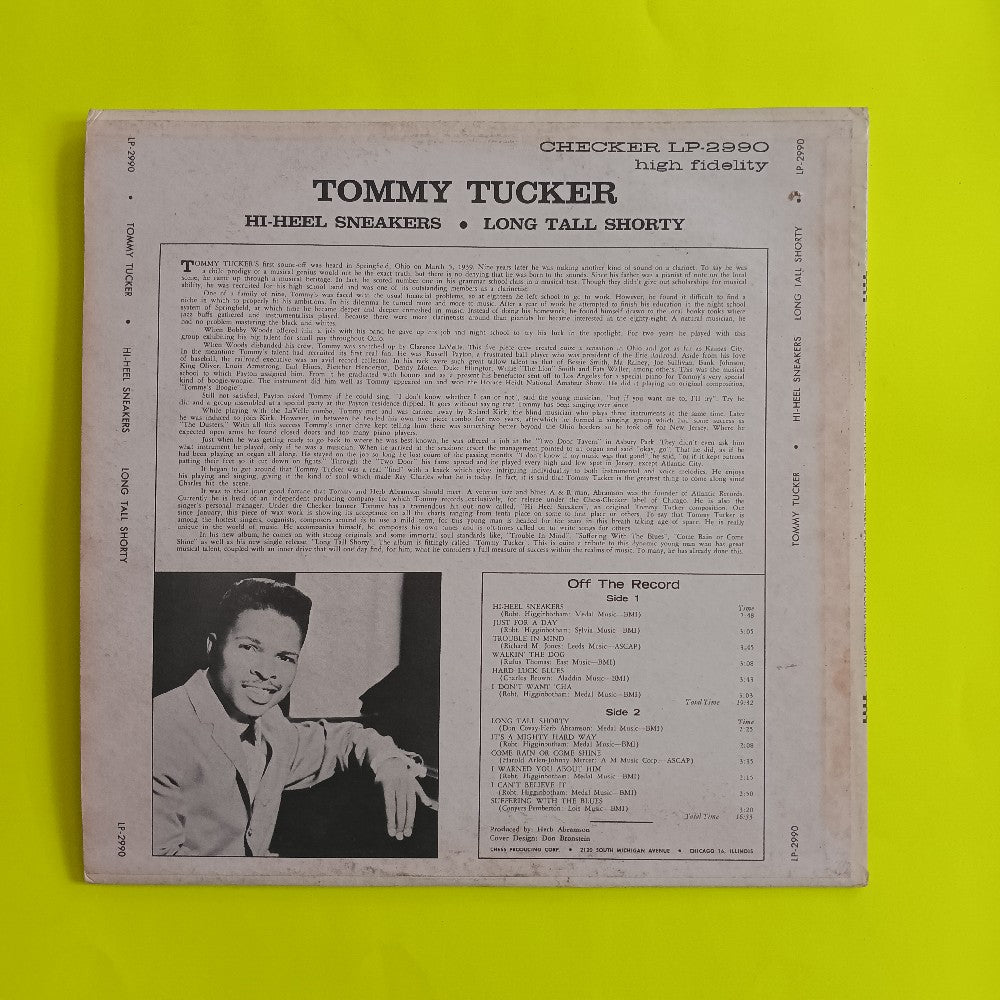 Tommy Tucker - Hi-Heel Sneakers OG MONO - 1964 - Checker LP 2990 - Used - VG++ - Vinyl
