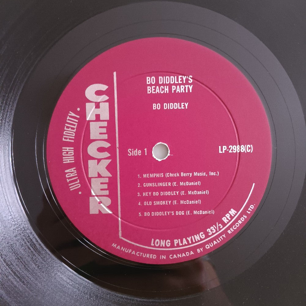 Bo Diddley - Bo Diddley's Beach Party CANADA OG MONO - 1963 - Checker LP 2988 - Used - VG++ - Vinyl