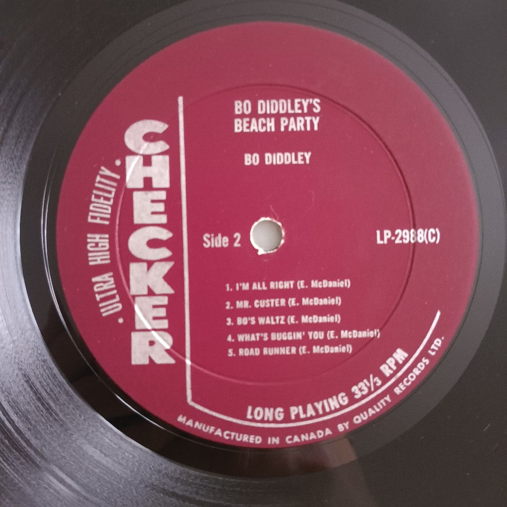 Bo Diddley - Bo Diddley's Beach Party CANADA OG MONO - 1963 - Checker LP 2988 - Used - VG++ - Vinyl
