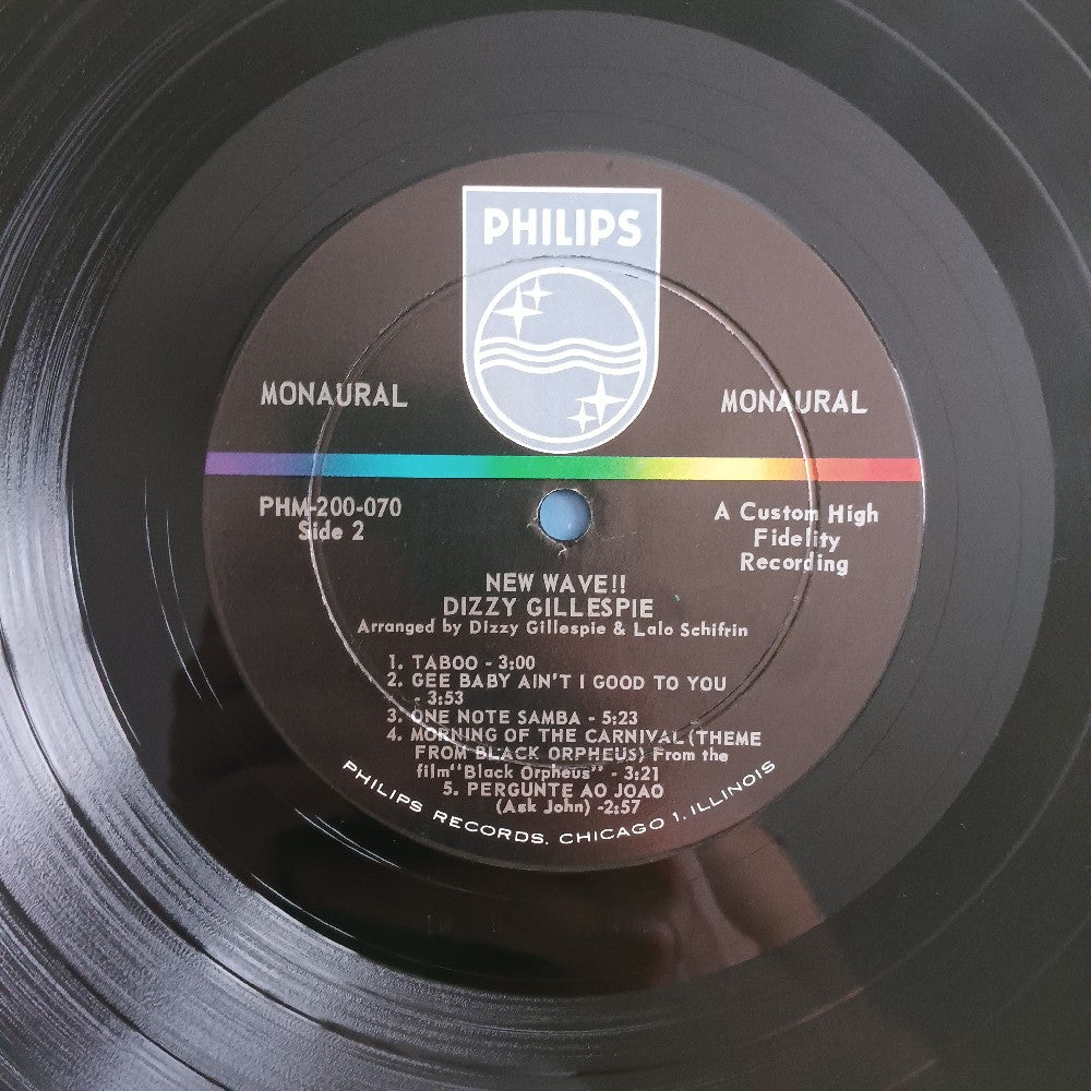 Dizzy Gillespie - New Wave! OG DG MONO - 1963 - PHM 200-070 - Used - VG++ - Vinyl