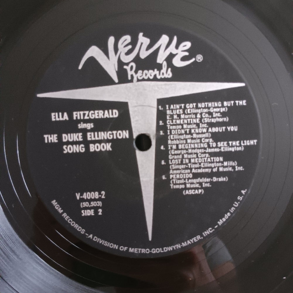Ella Fitzgerald - Sings The Duke Ellington Songbook Vol 1 MONO 2LP - V 4008-2 - Used - VG++ - Vinyl