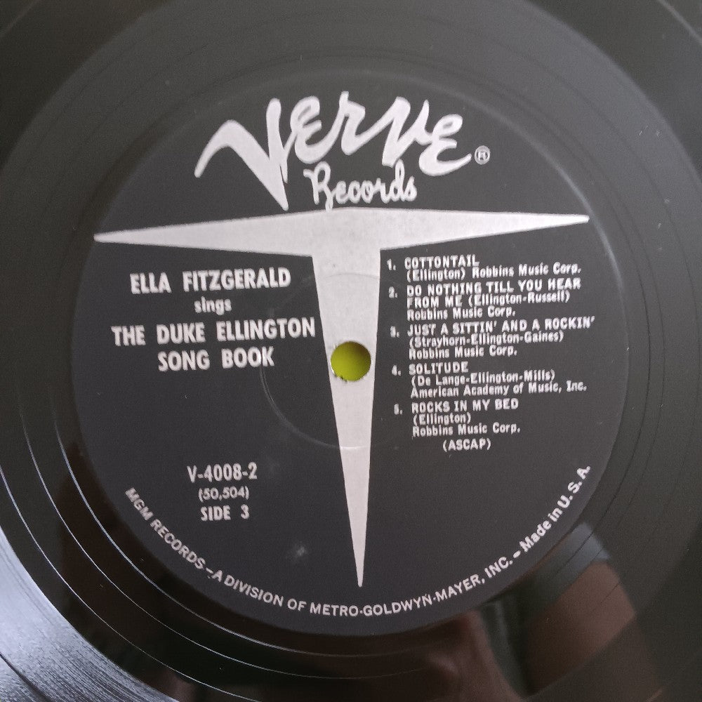 Ella Fitzgerald - Sings The Duke Ellington Songbook Vol 1 MONO 2LP - V 4008-2 - Used - VG++ - Vinyl