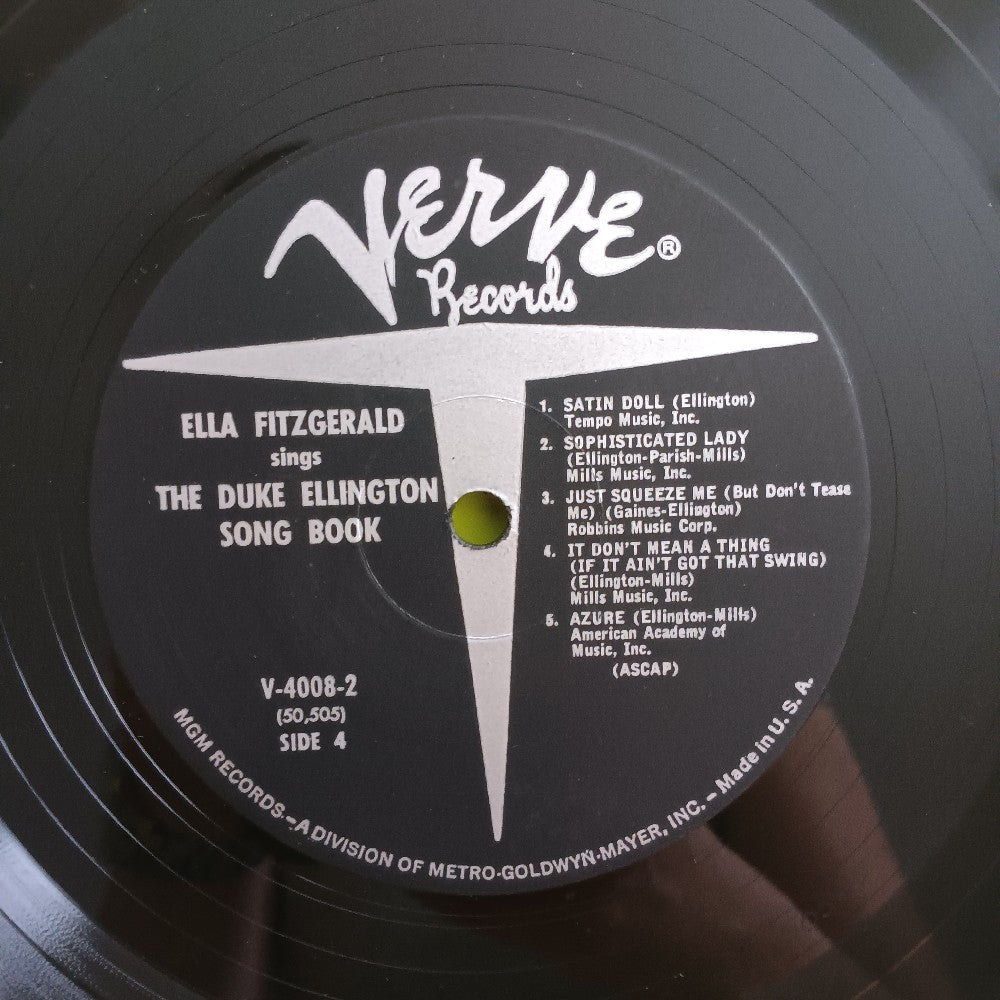Ella Fitzgerald - Sings The Duke Ellington Songbook Vol 1 MONO 2LP - V 4008-2 - Used - VG++ - Vinyl