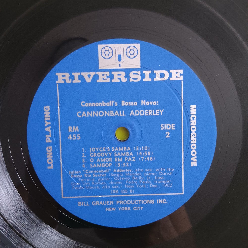 Cannonball Adderley & Brazil Bossa Rio Sextet - Cannonball's Bossa Nova - 1963 - RM 455 - Used - VG++ - Vinyl