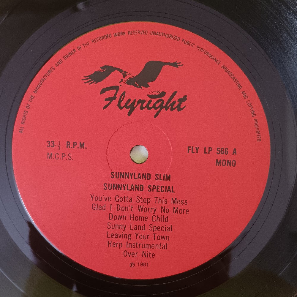 Sunnyland Slim - Sunnyland Slim / Self Titled UK - 1981 - FLY 566 - Used - VG++ - Vinyl