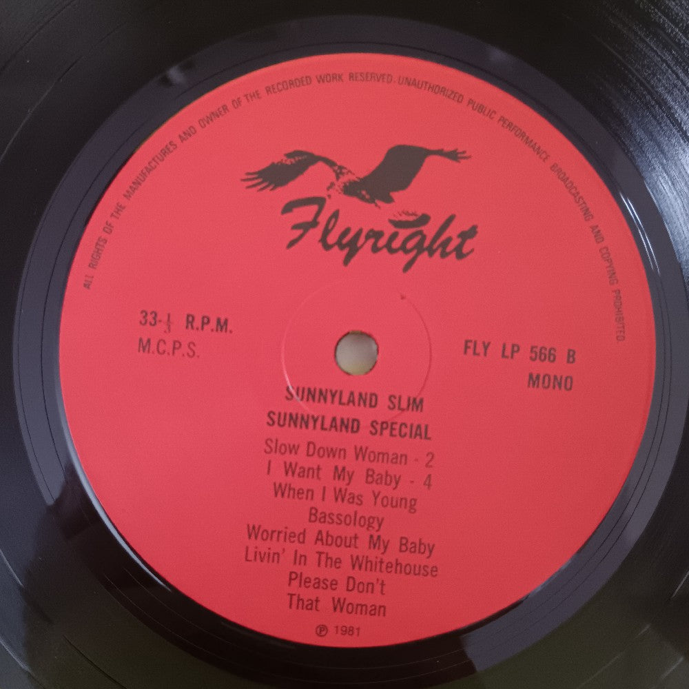 Sunnyland Slim - Sunnyland Slim / Self Titled UK - 1981 - FLY 566 - Used - VG++ - Vinyl