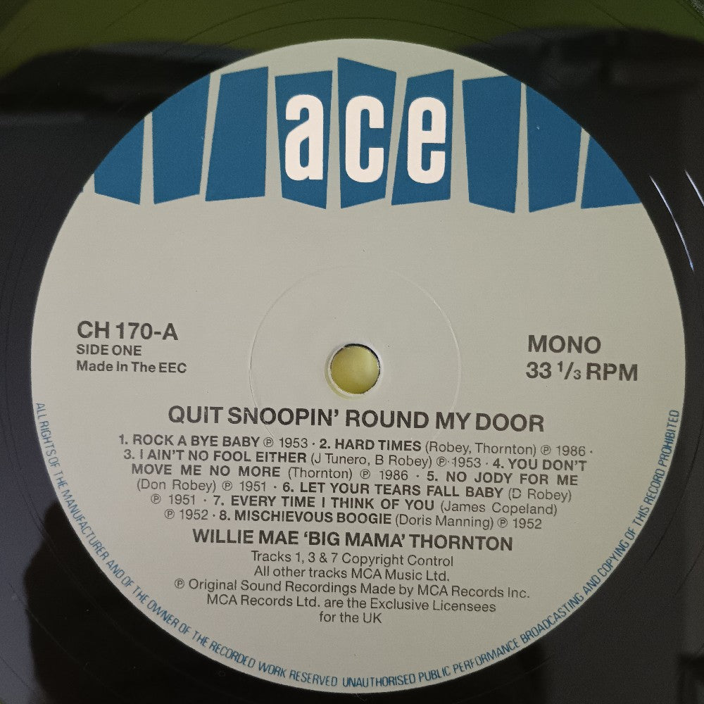 Big Mama Thornton - Quit Snoopin Round My Door UK - 1986 - CH 170 - Used - EX - Vinyl