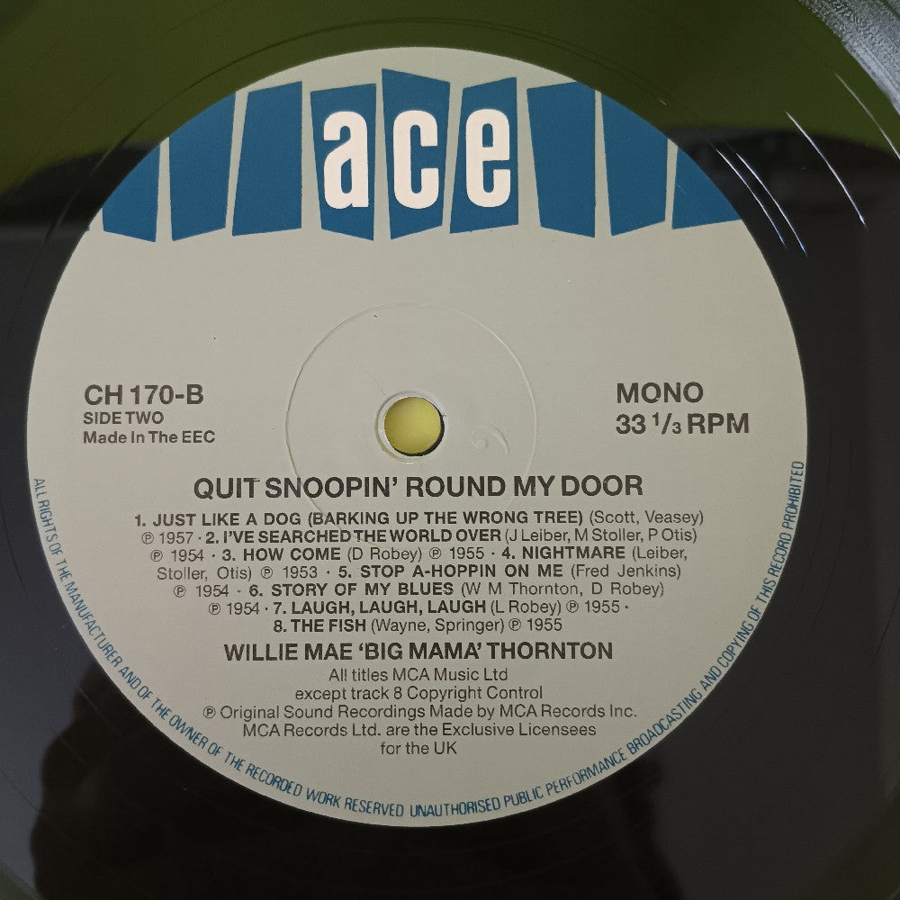 Big Mama Thornton - Quit Snoopin Round My Door UK - 1986 - CH 170 - Used - EX - Vinyl