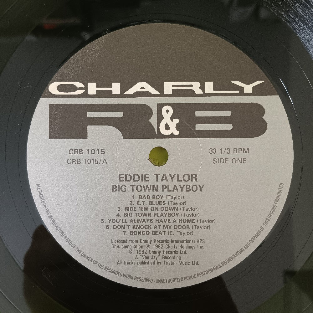 Eddie Taylor - Big Town Playboy UK - 1982 - CRB 1015 - Used - VG++ - Vinyl