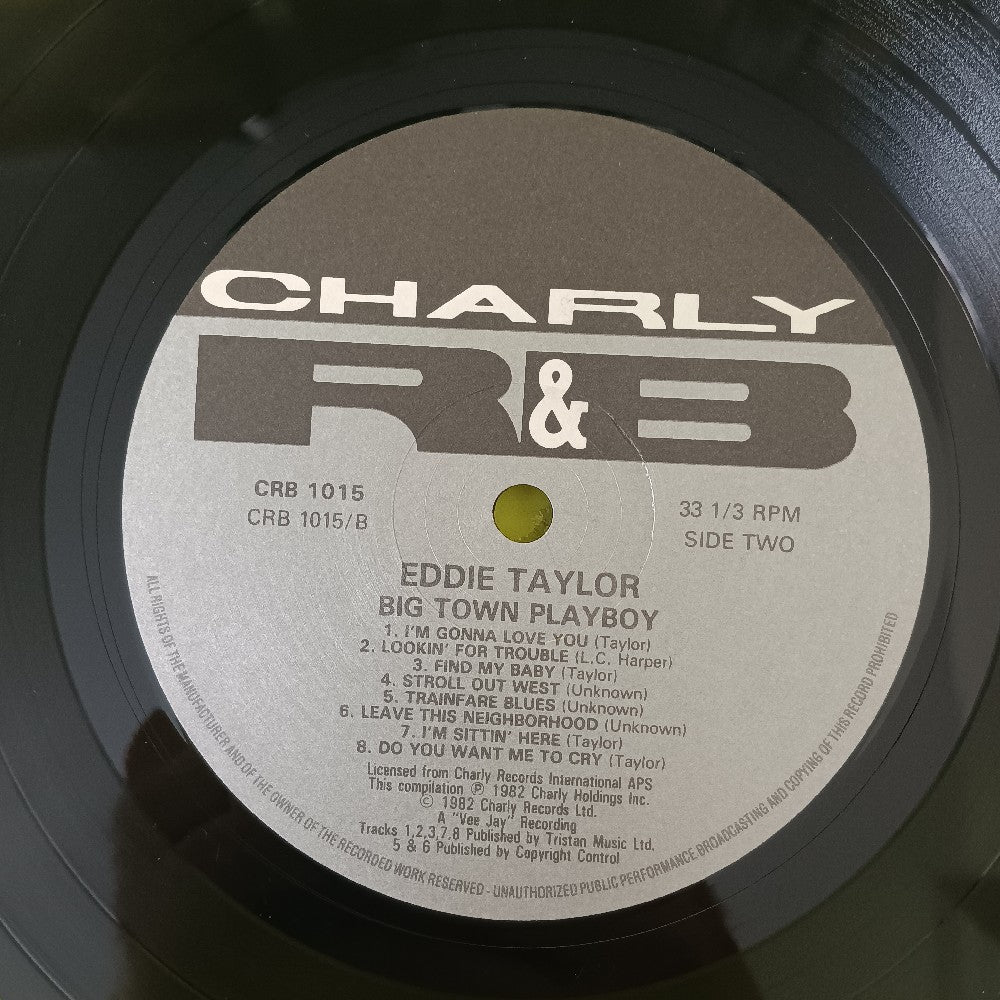 Eddie Taylor - Big Town Playboy UK - 1982 - CRB 1015 - Used - VG++ - Vinyl