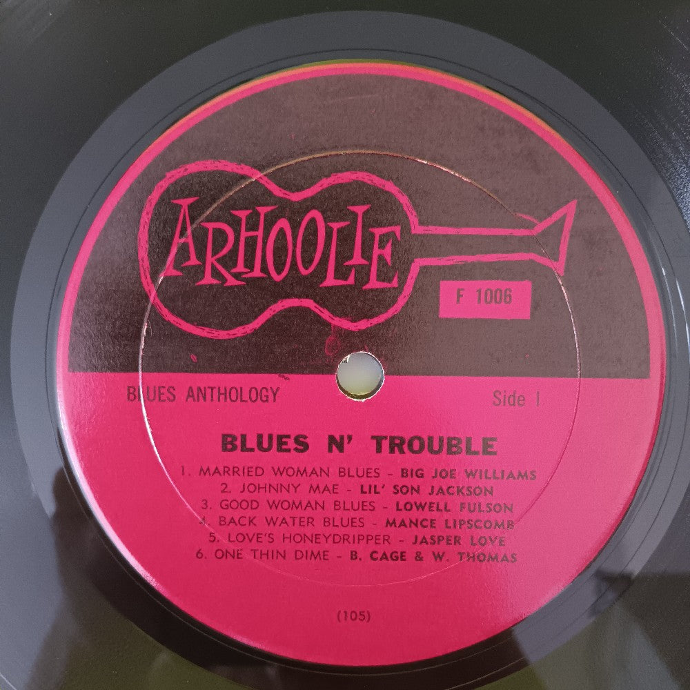 Various - Blues 'N Trouble OG MONO - 1965 - F1006 - Used - VG++ - Vinyl