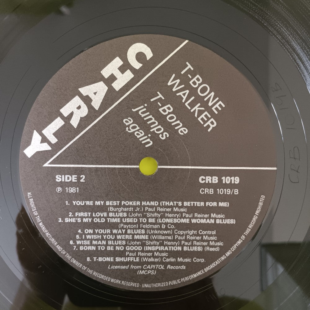 T-Bone Walker - T-Bone Jumps Again UK - 1981 - CRB 1019 - Used - VG++ - Vinyl