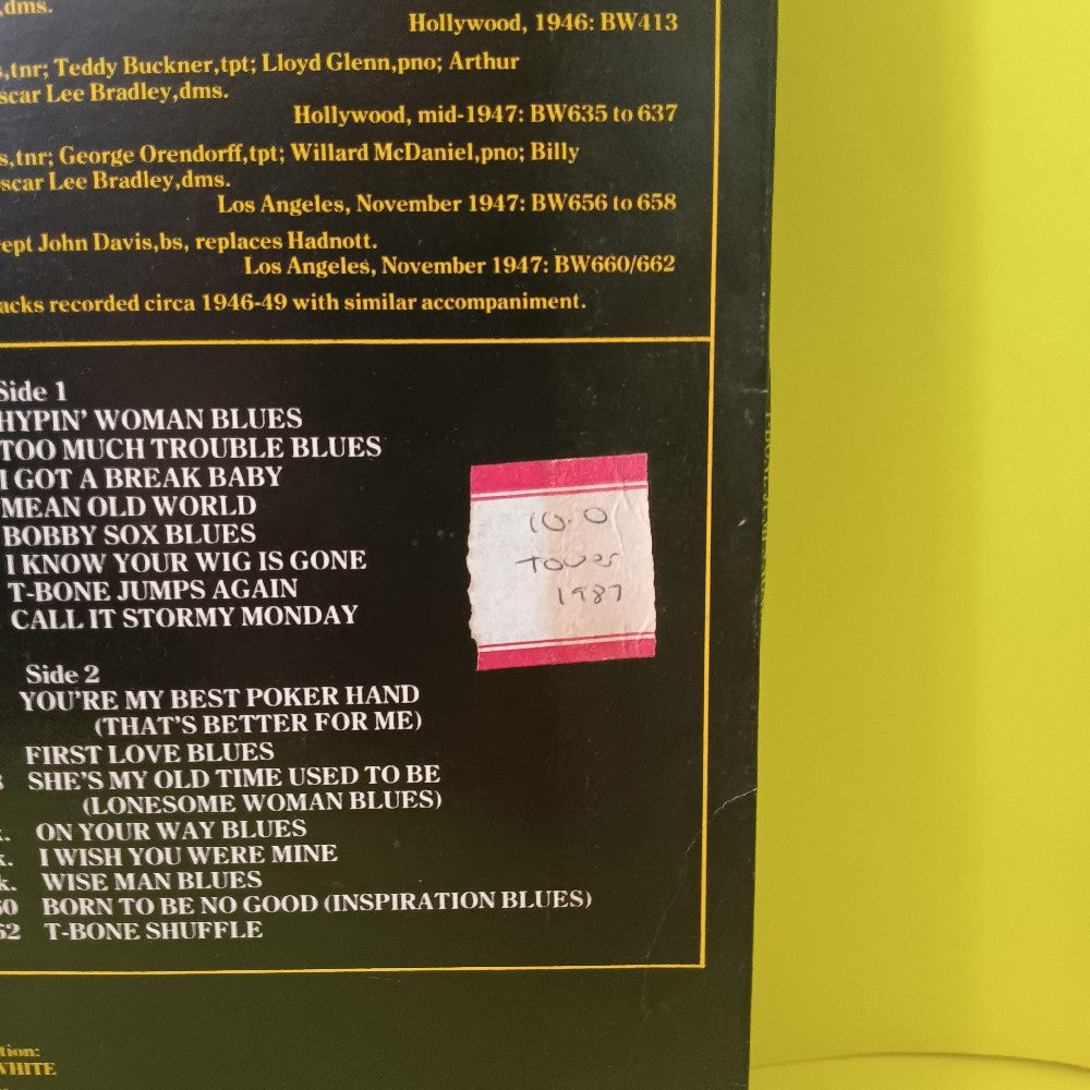 T-Bone Walker - T-Bone Jumps Again UK - 1981 - CRB 1019 - Used - VG++ - Vinyl