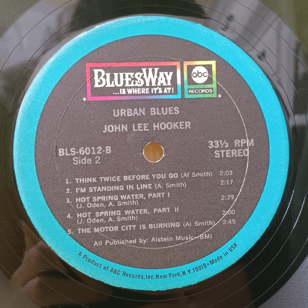 John Lee Hooker - Urban Blues - 1968 - BLS 6012 - Used - VG++ - Vinyl