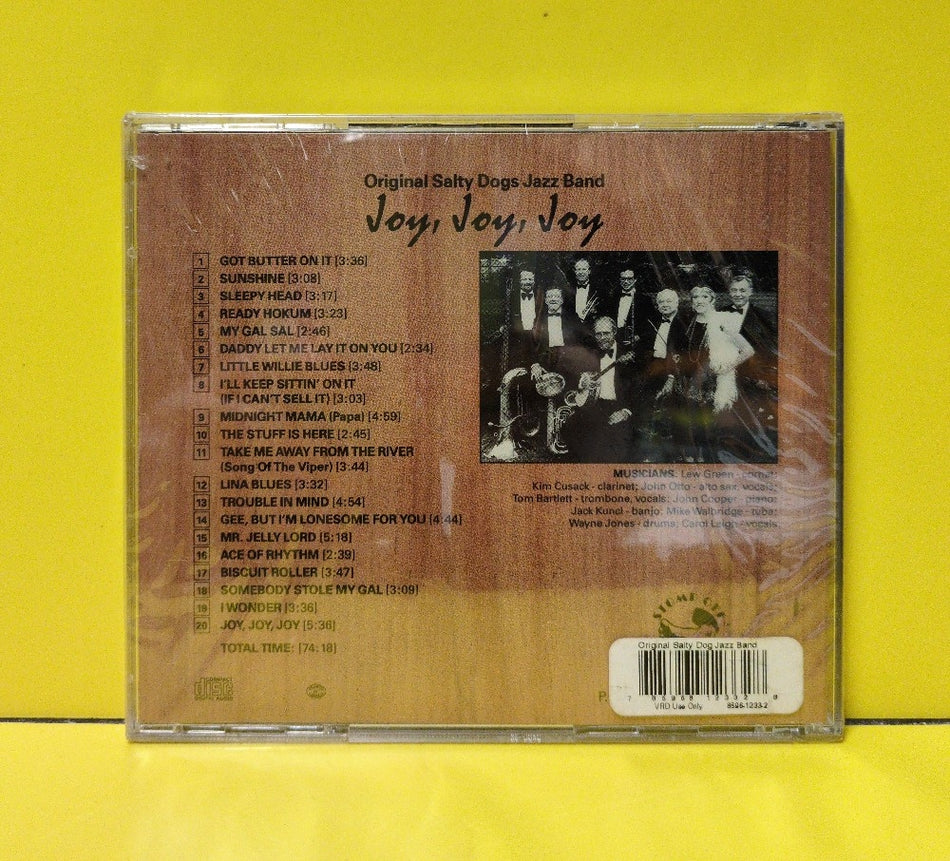 The Original Salty Dogs Jazz Band - Joy, Joy, Joy (A Salute To "Banjo" Ikey Robinson) - STOMP OFF CD1233 - New - Sealed - CDs