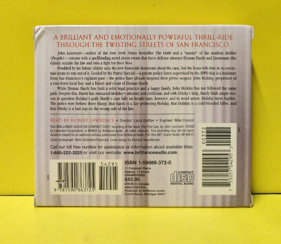 John Lescroart, Robert Lawrence - The First Law - 2002 - Used - EX - CDs - 11xCD Box Set