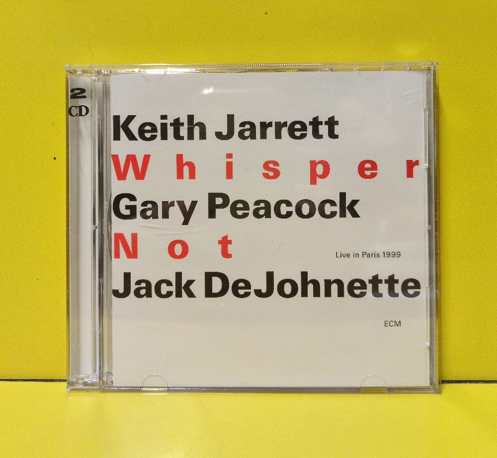 Keith Jarrett / Gary Peacock / Jack DeJohnette - Whisper Not (Live In Paris 1999) - 2000 - ECM 1724/25 - Used - EX - CDs - 2xCD