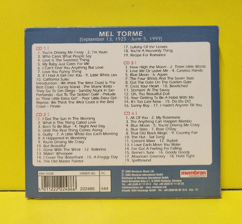 Mel Tormé - But Beautiful - 2005 - 222486-444 - Used - EX - CDs - 4xCD Set - Germany Import