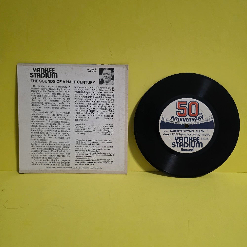 Mel Allen  - Yankee Stadium - The Sound Of A Century  - FCLP3073 - Used - VG++ - Vinyl