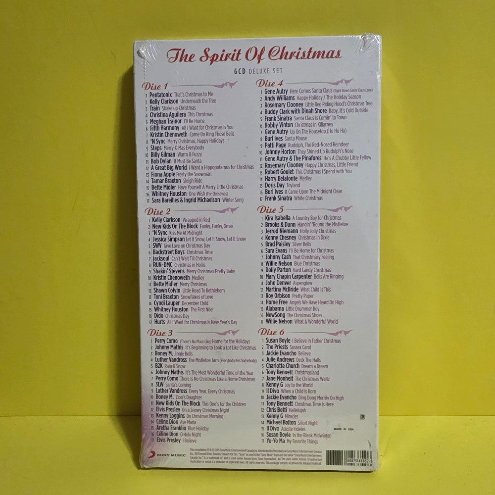 Various  - The Spirit Of Christmas / Long Box 6 CDs Set. - 2015 - 88875146852 - New - Sealed - CDs