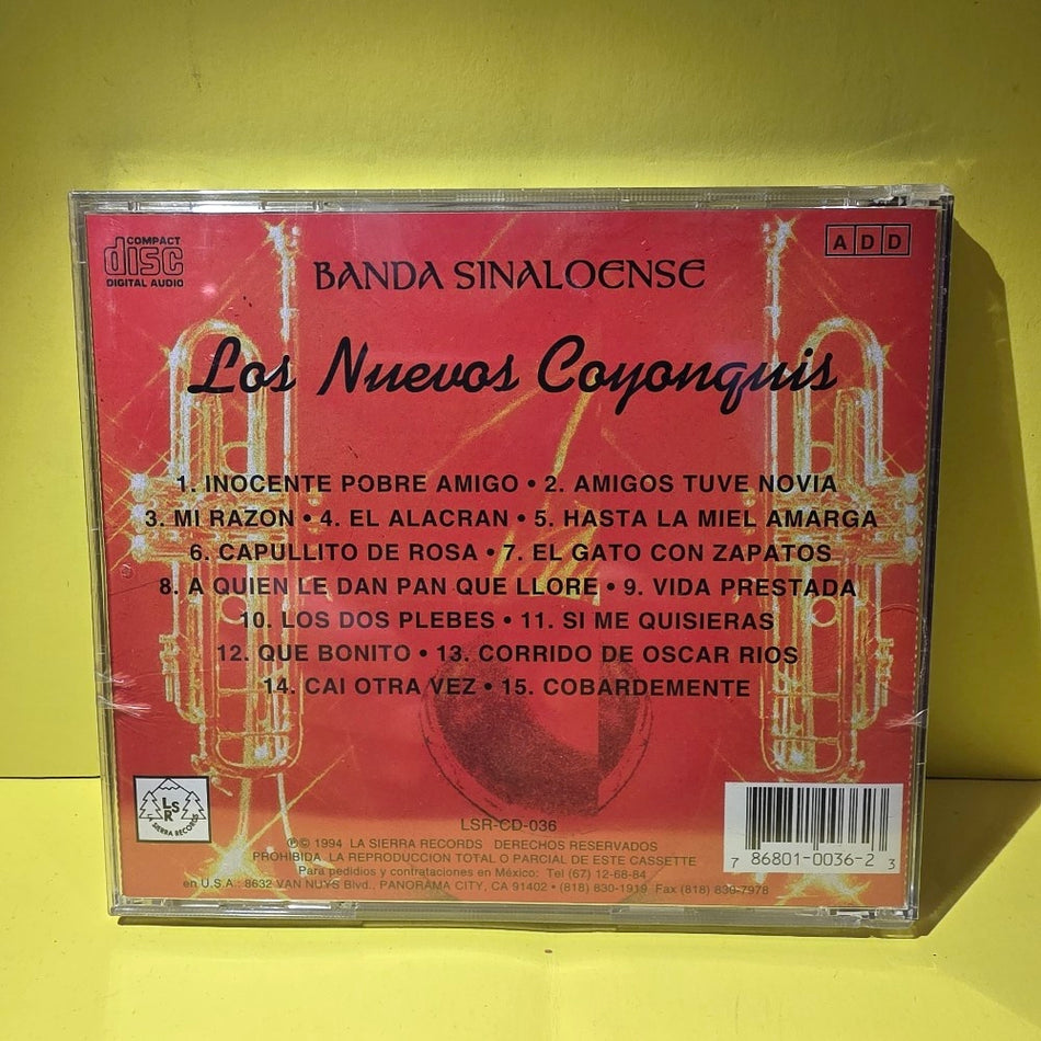 Los Nuevos Coyonquis  - Banda Sinaloense - 1994 - LSR-CD-036 - New - Sealed - CDs
