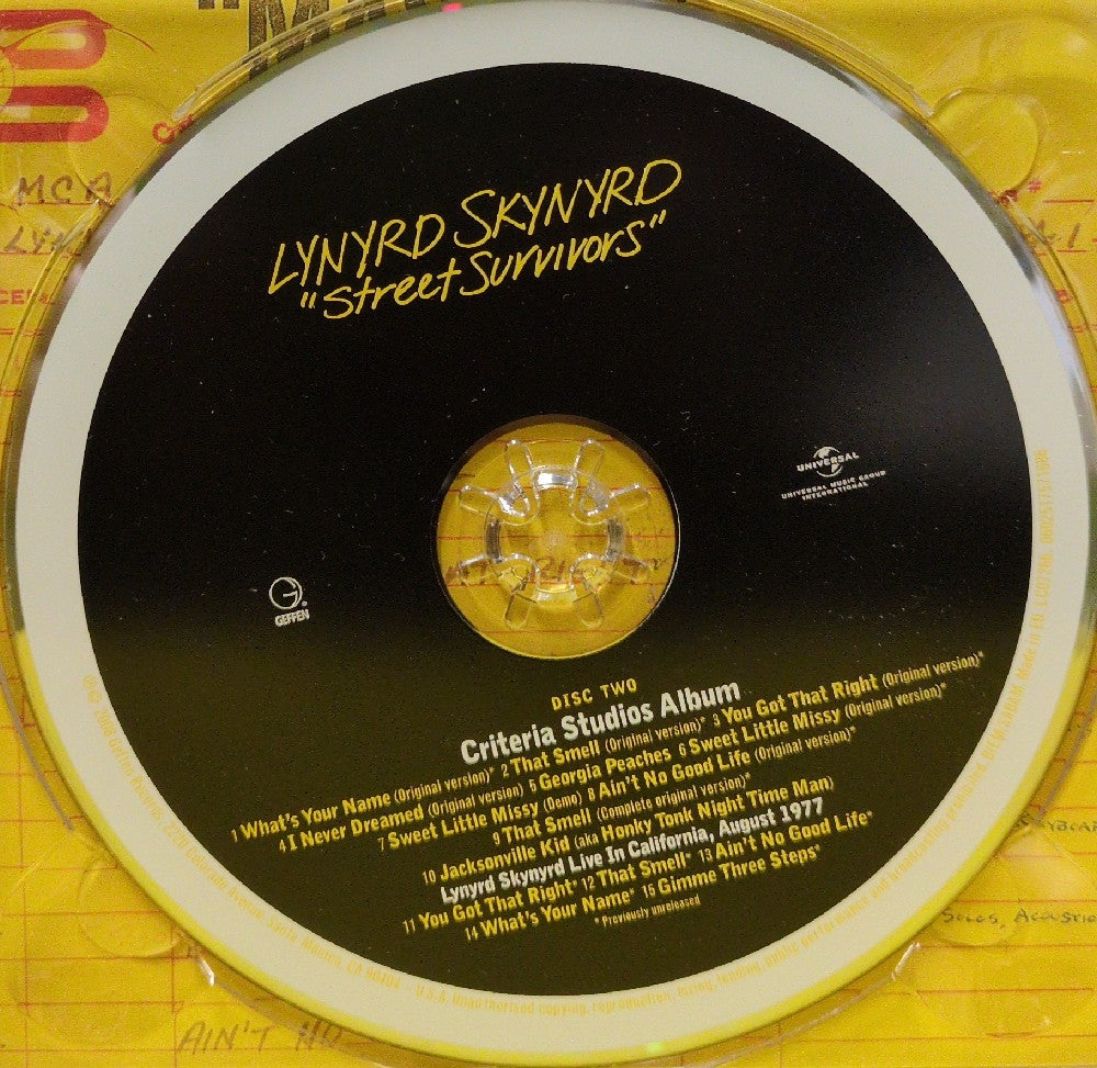 Lynyrd Skynyrd - Street Survivors - 2008 - 0602517571662 - Used - EX - CDs - 2xCD Set - Deluxe Edition - Reissue - Remastered - European Import