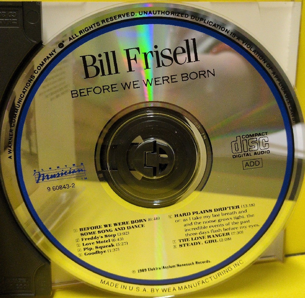 Bill Frisell - Before We Were Born - 1989 - 9 60843-2 - Used - EX - CDs
