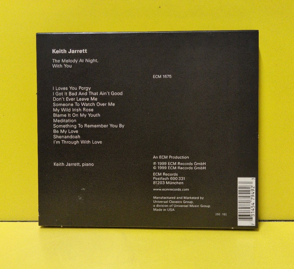 Keith Jarrett - The Melody At Night, With You - 1999 - ECM 1675 - Used - EX - CDs
