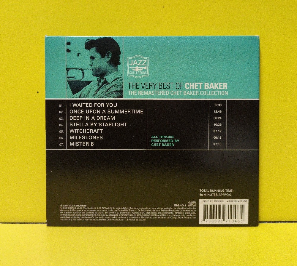 Chet Baker - The Very Best Of Chet Baker - 2008 - MBB 6045 - Used - EX - CDs - Reissue - Remastered - Mexican Import