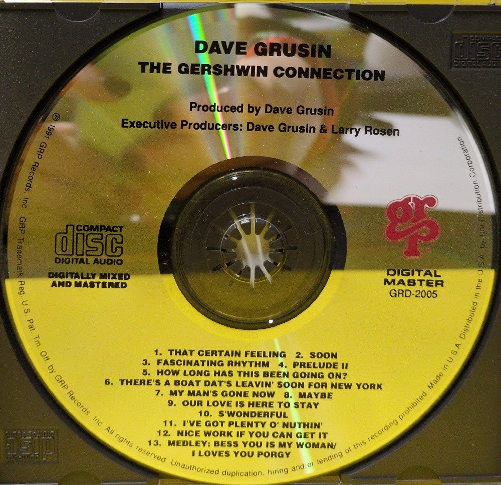 Dave Grusin - The Gershwin Connection - 1991 - GRD-2005 - Used - EX - CDs