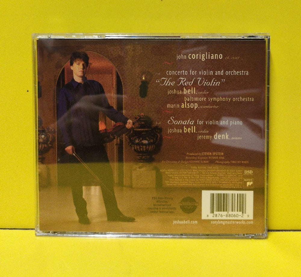 John Corigliano, Joshua Bell, Jeremy Denk, Marin Alsop, Baltimore Symphony Orchestra - The Red Violin Concerto - 2007 - 82876 88060 2 - Used - EX - CDs