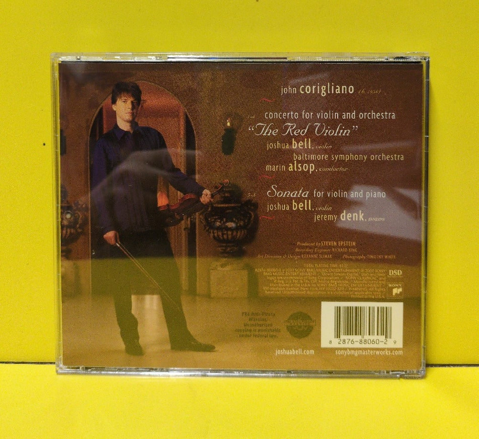 John Corigliano, Joshua Bell, Jeremy Denk, Marin Alsop, Baltimore Symphony Orchestra - The Red Violin Concerto - 2007 - 82876 88060 2 - Used - EX - CDs