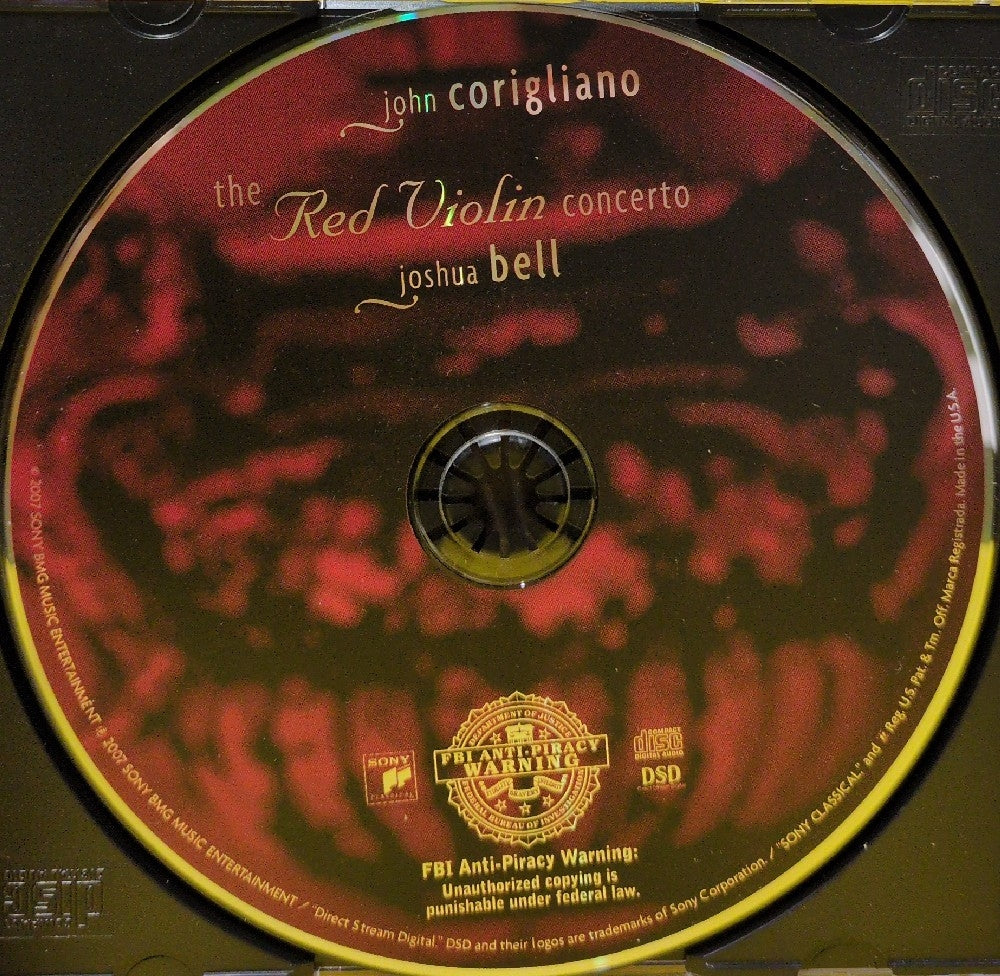 John Corigliano, Joshua Bell, Jeremy Denk, Marin Alsop, Baltimore Symphony Orchestra - The Red Violin Concerto - 2007 - 82876 88060 2 - Used - EX - CDs