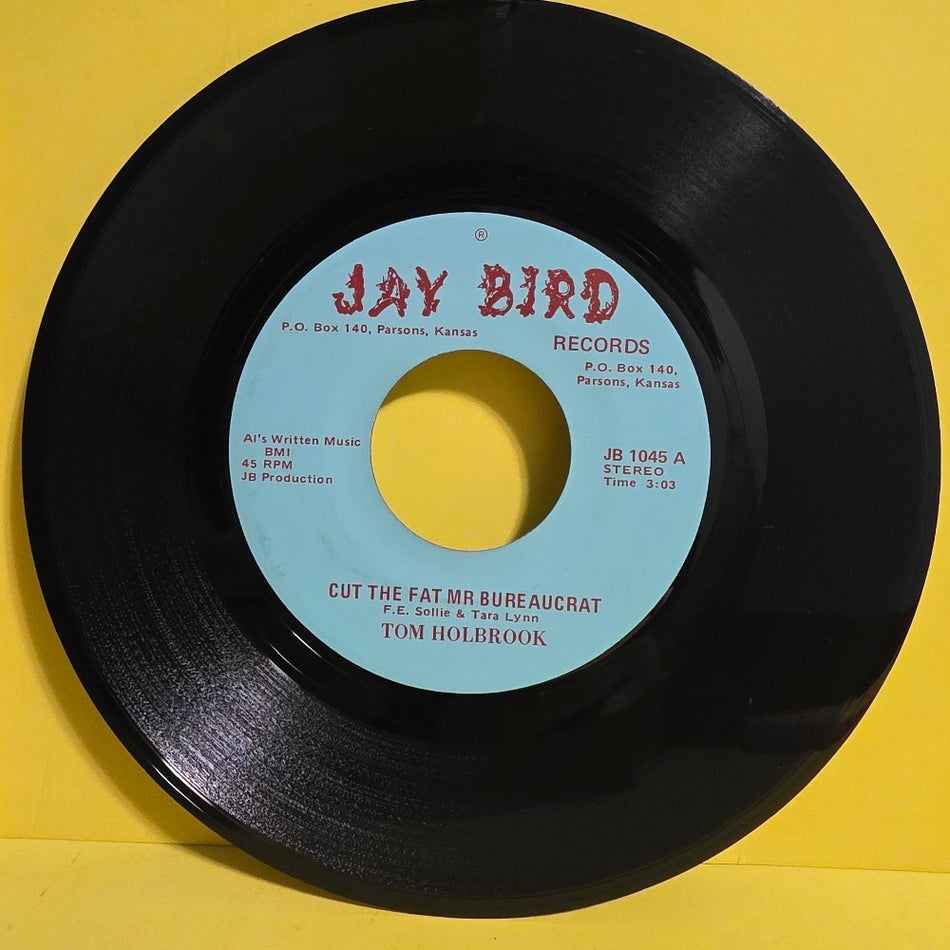Tom Holbrook / Gene Huddleston - Cut The Fat Mr. Bureaucrat / If I Had The Key - JB 1045 - Used - VG++ - Vinyl