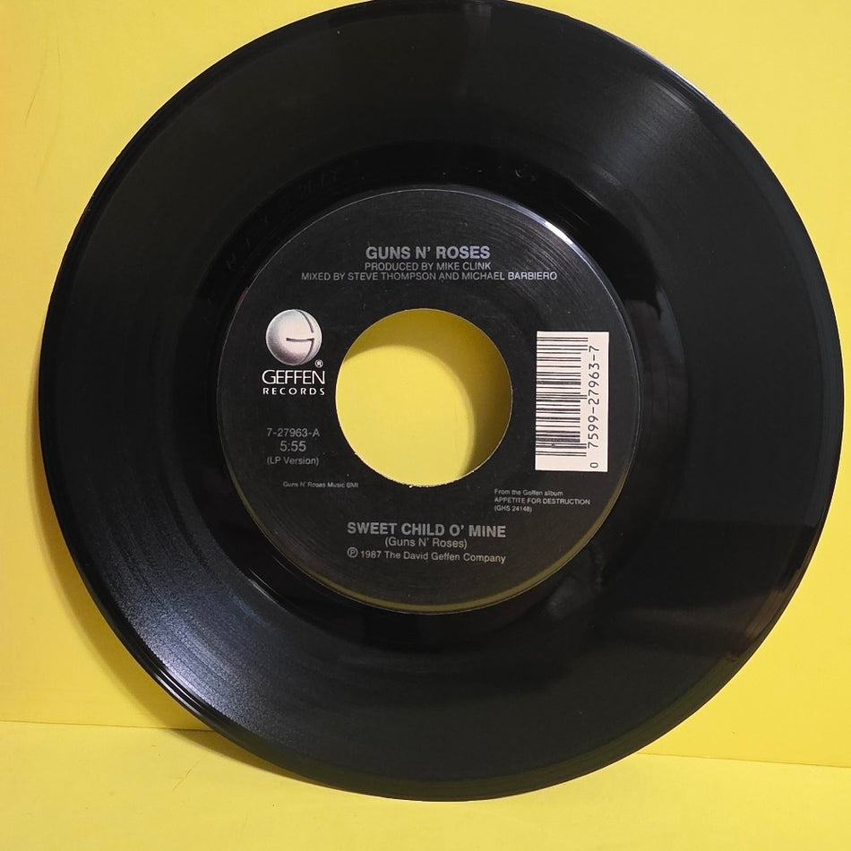 Guns N' Roses  - Sweet Child Of Mine  - 1988 - 7-27963 - Used - VG++ - Vinyl