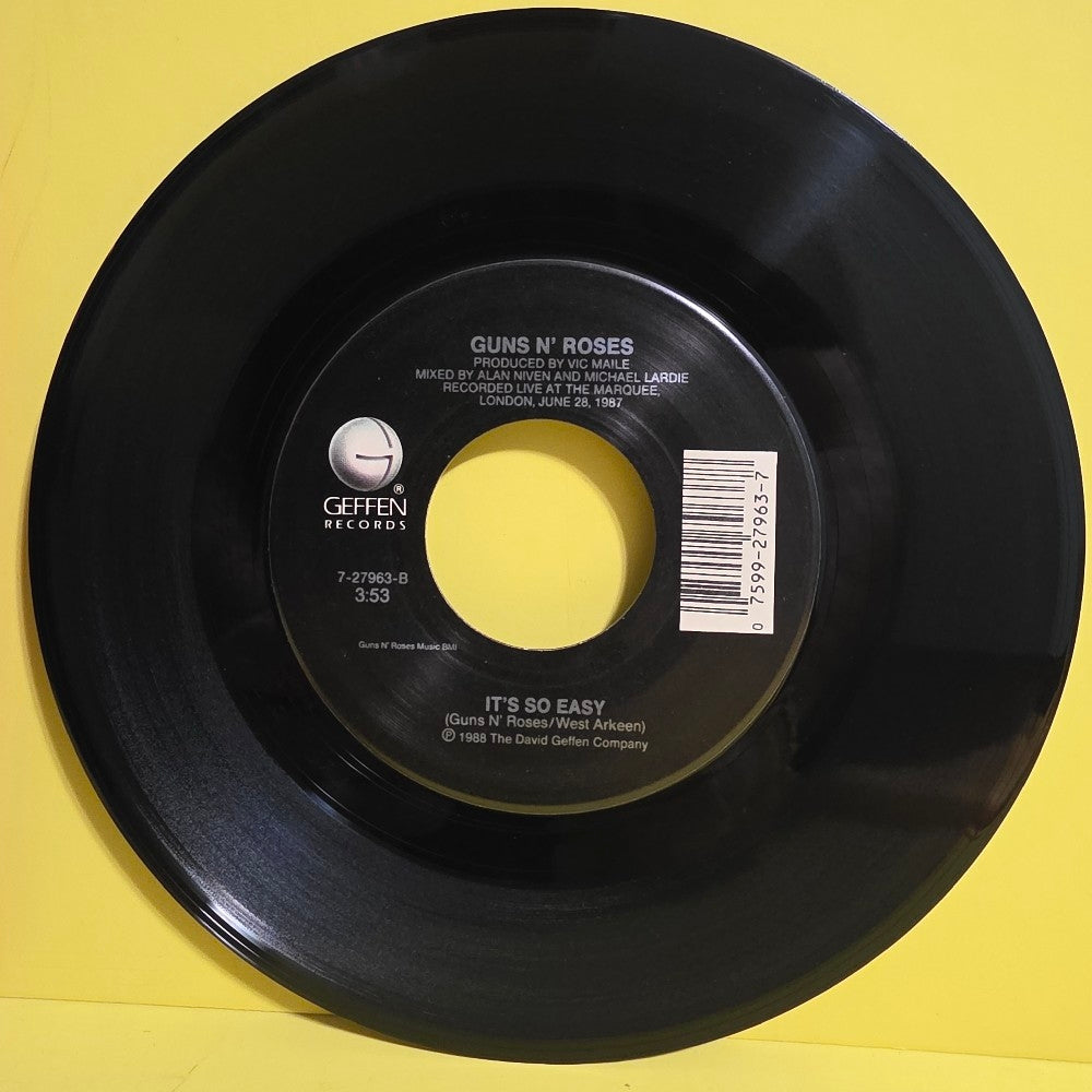 Guns N' Roses  - Sweet Child Of Mine  - 1988 - 7-27963 - Used - VG++ - Vinyl