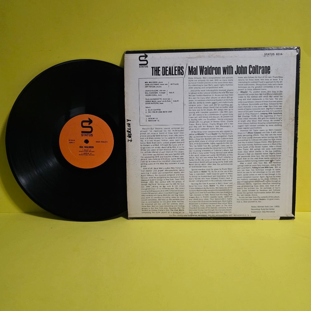 Mal Waldron with John Coltrane / Jackie McLean / Paul Quinichette / Frank Wess - The Dealers - 1965 - ST 8316 - Used - VG+ - Vinyl