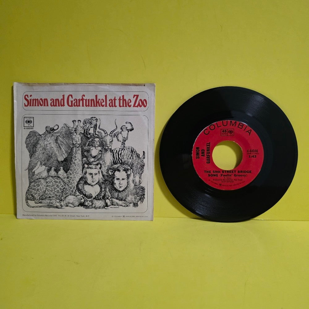 Siom And Garfunkel - At The Zoo / The 59th Street Bridge Song ( Feelin' Groovy ) - 1967 - 4-44046 - Used - VG++ - Vinyl