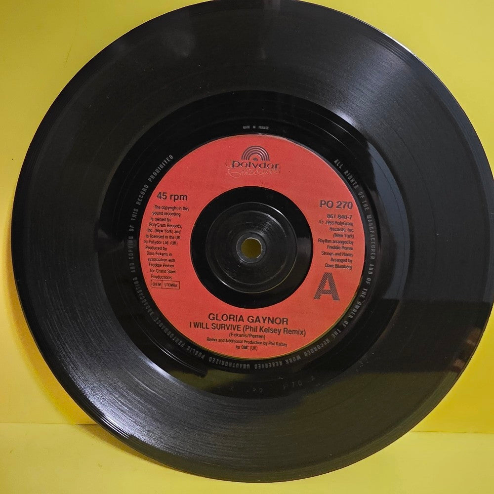 Gloria Gaynor - I Will Survive (Phil Kelsey Remix) - 1993 - PO 270 - Used - NM - Vinyl