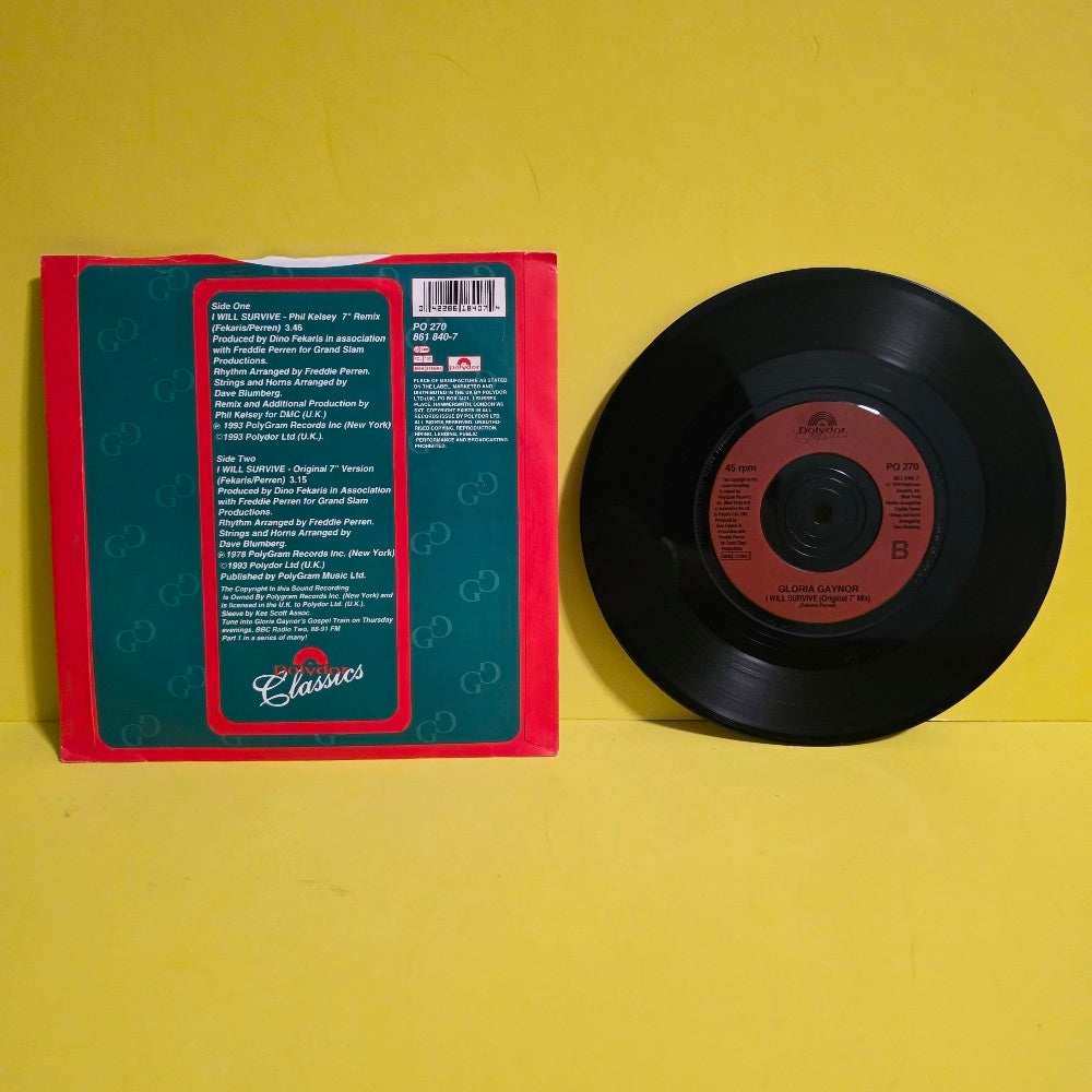 Gloria Gaynor - I Will Survive (Phil Kelsey Remix) - 1993 - PO 270 - Used - NM - Vinyl