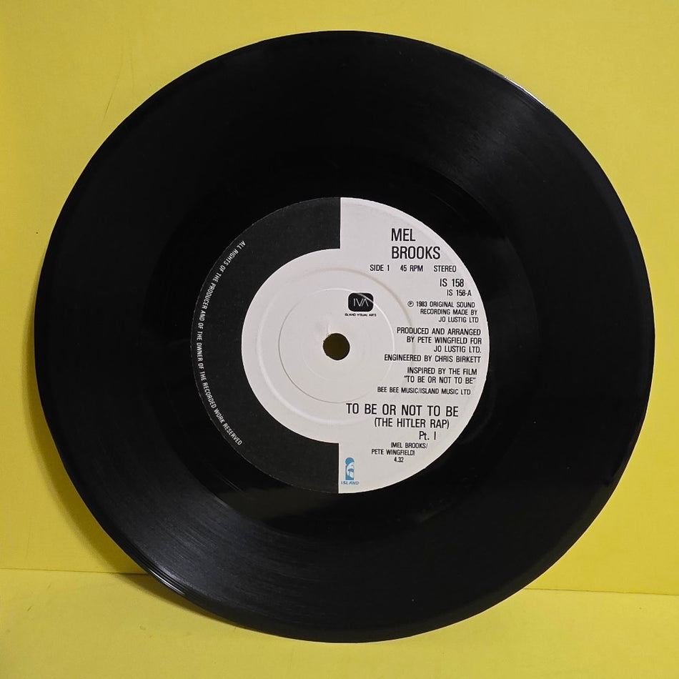 Mel Brooks  - To Be Or Not To Be - 1983 - IS 158 - Used - VG+ - Vinyl