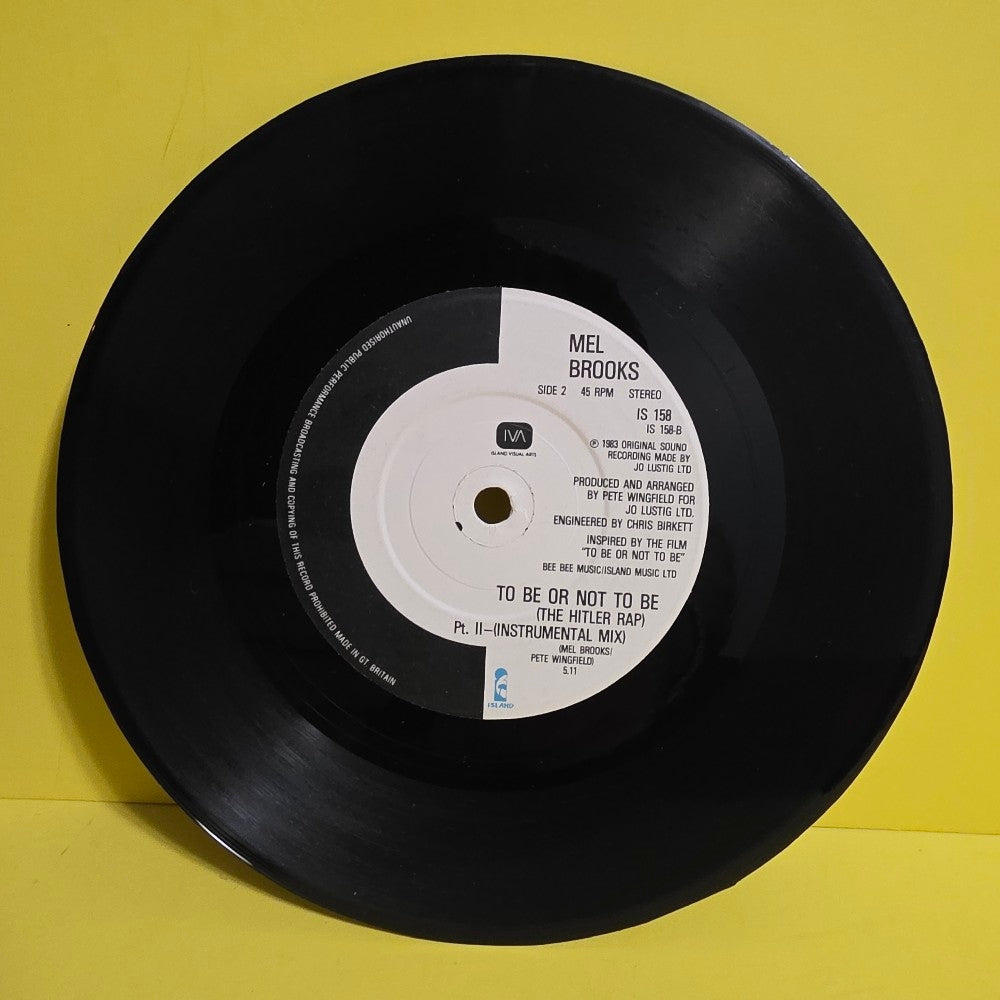 Mel Brooks  - To Be Or Not To Be - 1983 - IS 158 - Used - VG+ - Vinyl