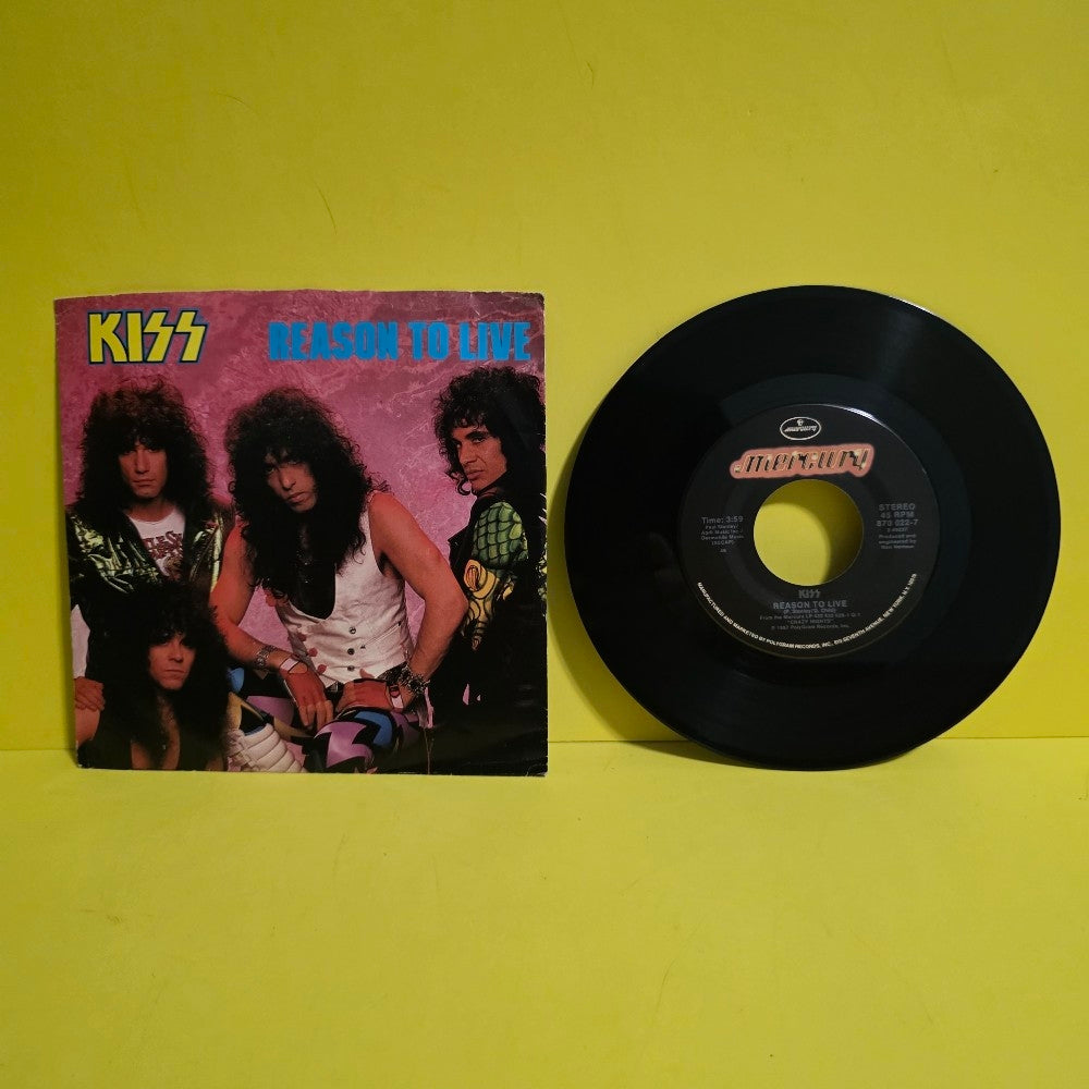 Kiss - Reason To Live / Stereo, 49 - 1987 - 870 022-7 - Used - VG++ - Vinyl