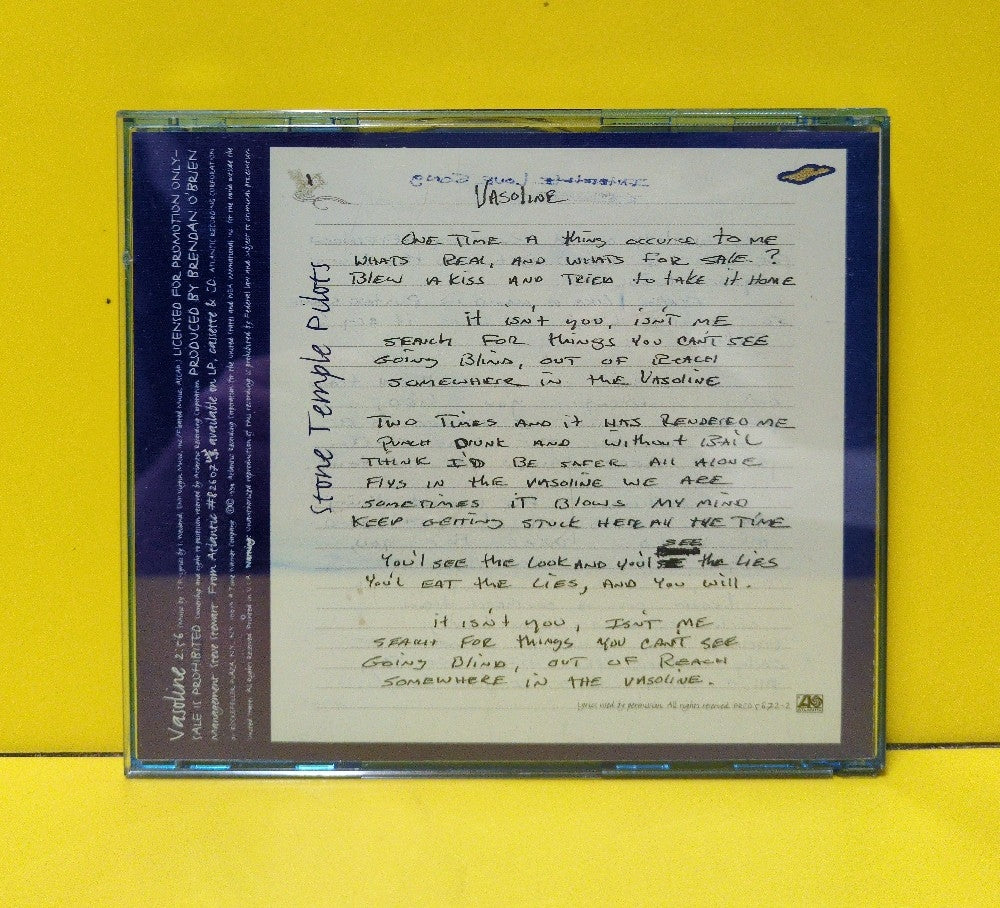 Stone Temple Pilots - Vasoline - 1994 - PRCD 5672-2 - Used - EX - CDs - CD Single - Promo
