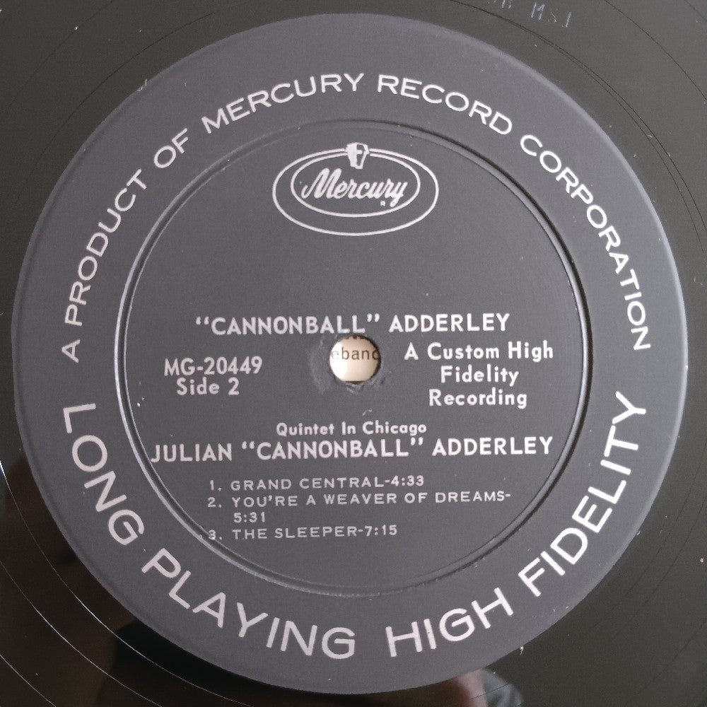Cannonball Adderley Quintet - In Chicago - 1960 - MG 20449 - Used - VG++ - Vinyl