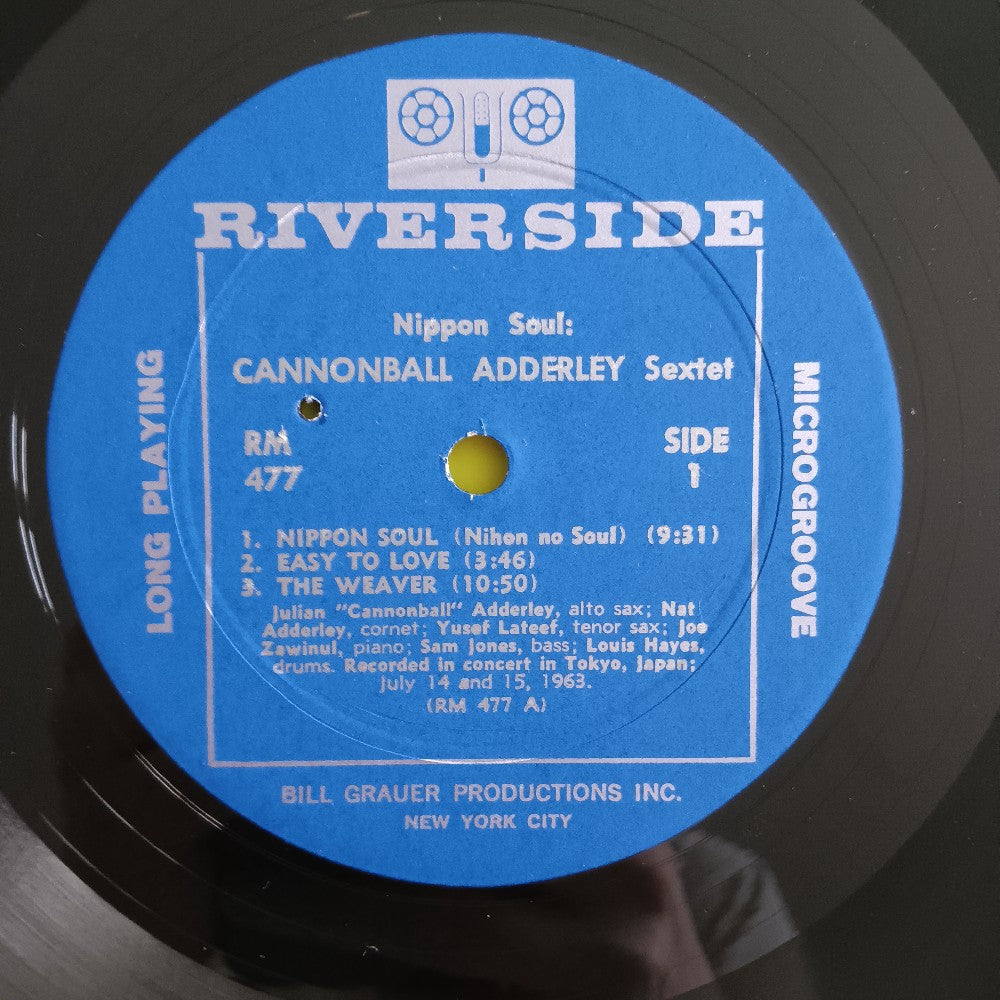 Cannonball Adderley Sextet - Nippon Soul OG MONO - 1963 - RM 477 - Used - VG++ - Vinyl