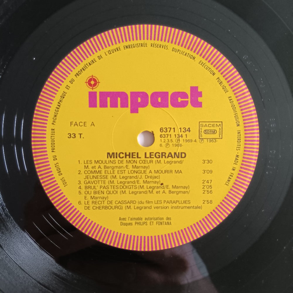 Michel Legrand - Michel Legrand Self Titled FRANCE - 6371 134 - Used - VG++ - Vinyl